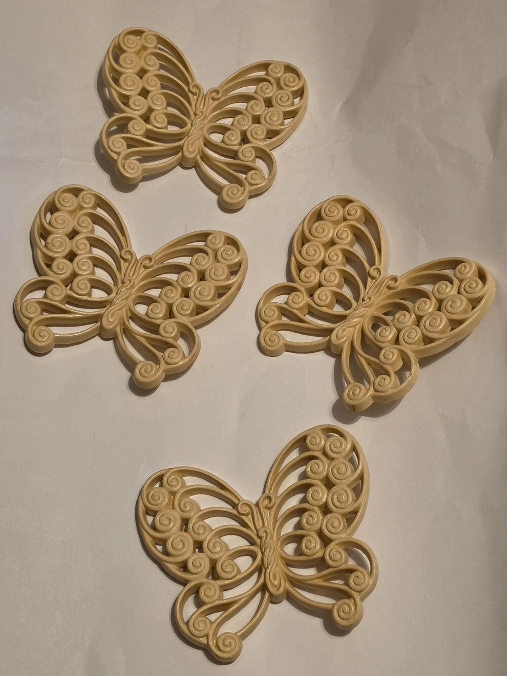 Set of Four Burwood Industry Butterflies Wall Decor